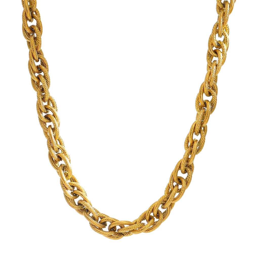 Textured Chain Necklace