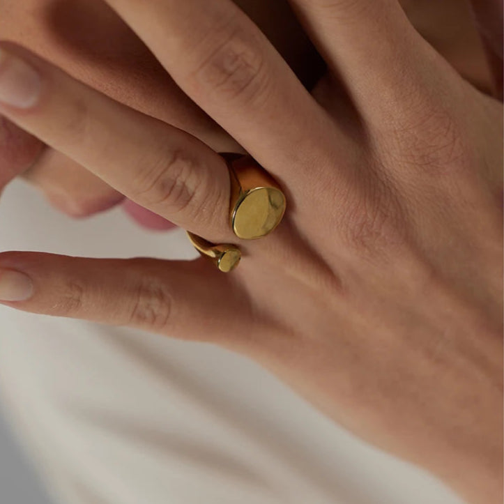 Gold Rope-Style Ring