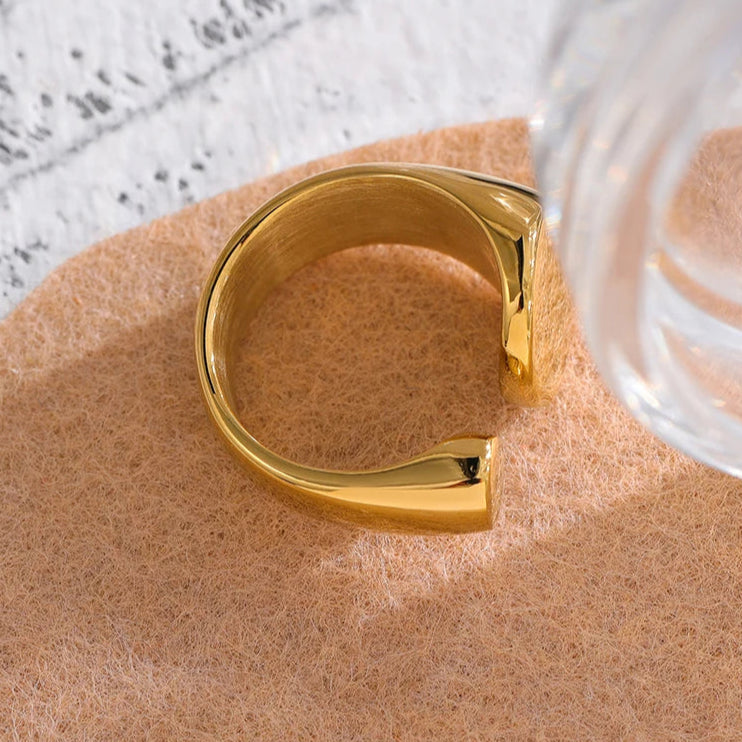 Gold Rope-Style Ring