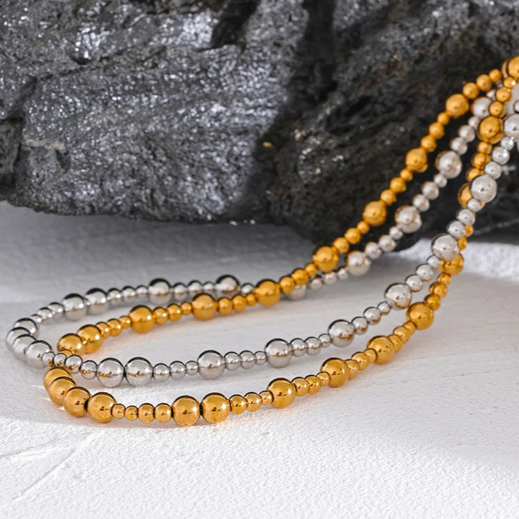 Minimalist Beaded Choker Necklace