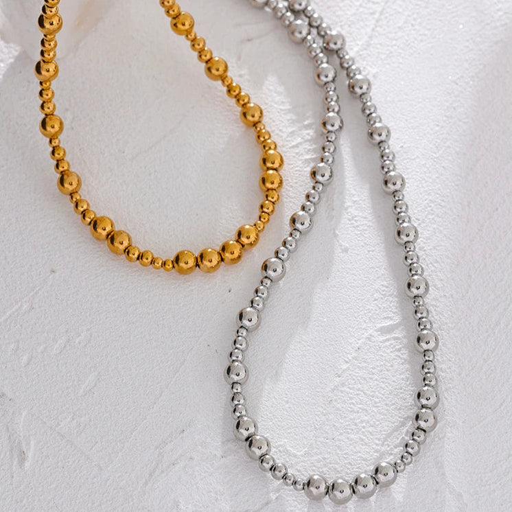 Minimalist Beaded Choker Necklace
