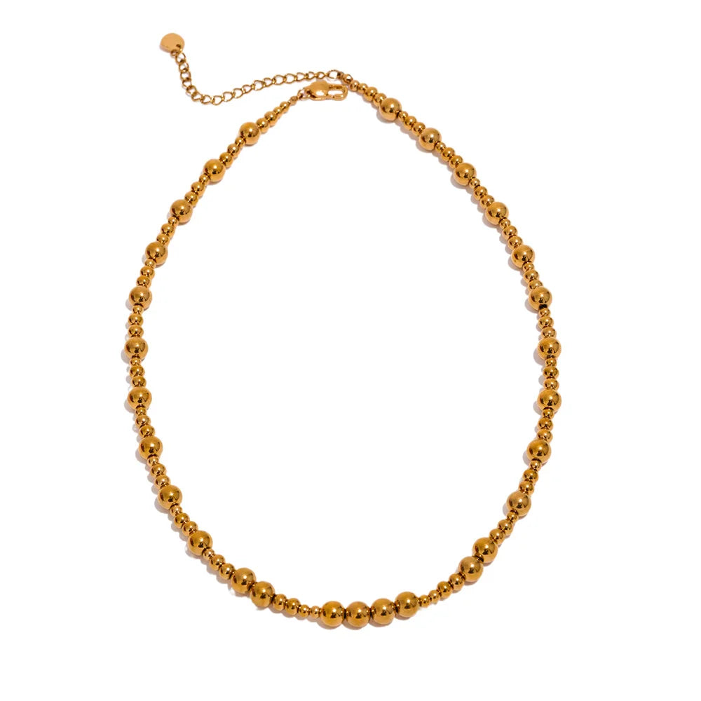 Minimalist Beaded Choker Necklace