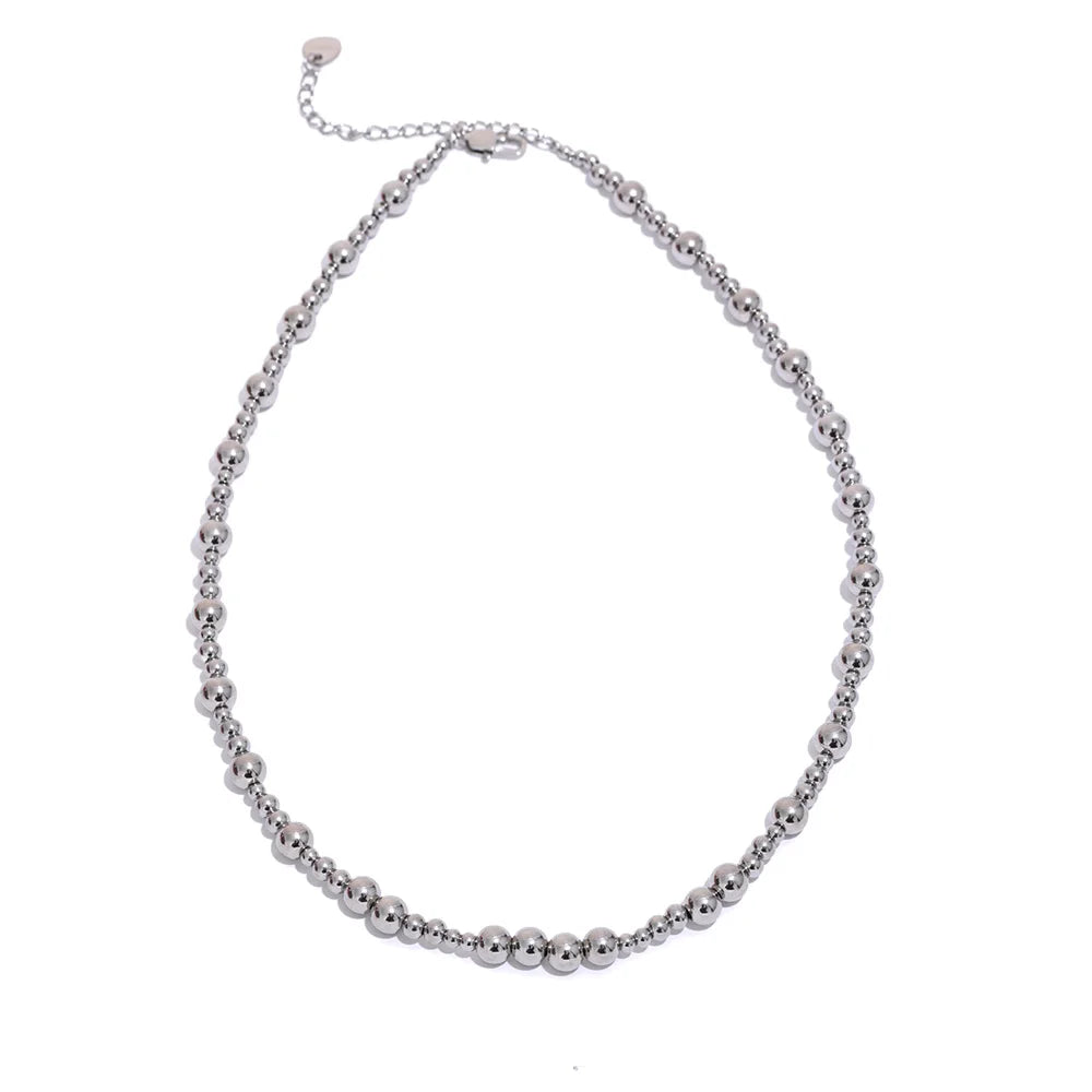 Minimalist Beaded Choker Necklace