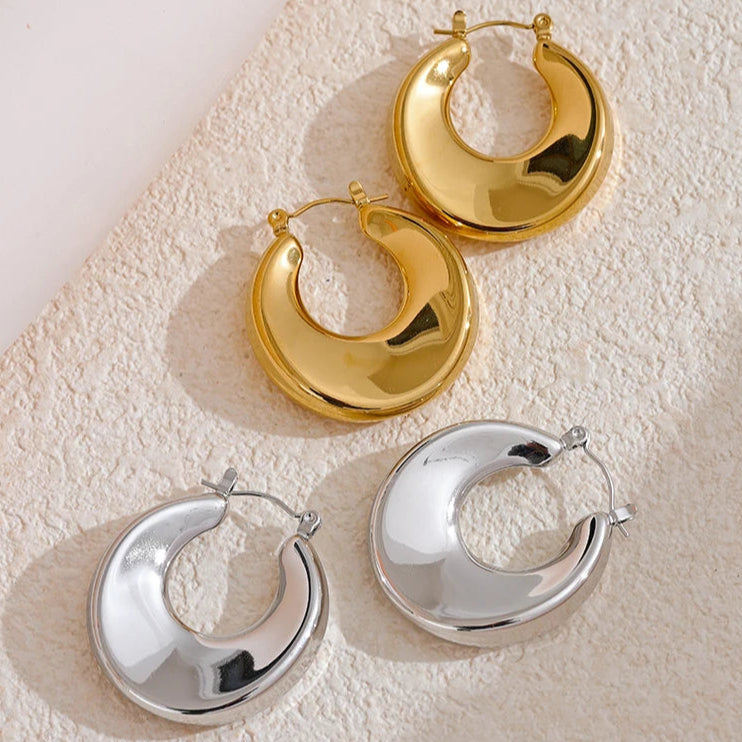 Minimalist Hollow Hoop Earrings