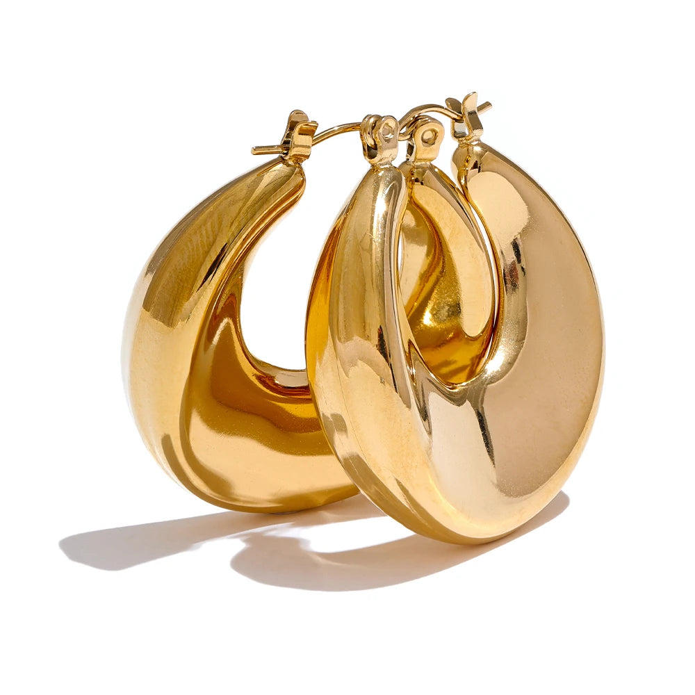 Minimalist Hollow Hoop Earrings