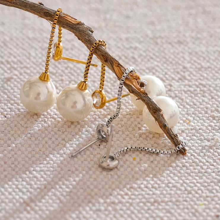 Long Chain Drop Earrings