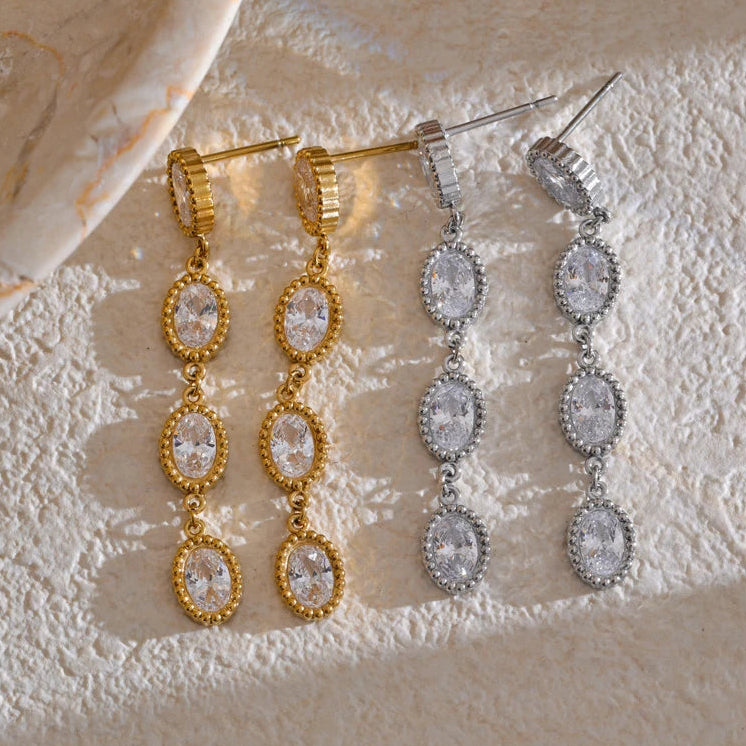 Oval Link Bracelet & Earring Set