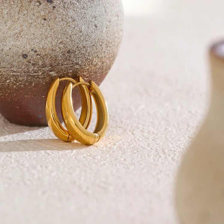 U-Shape Hoop Earrings