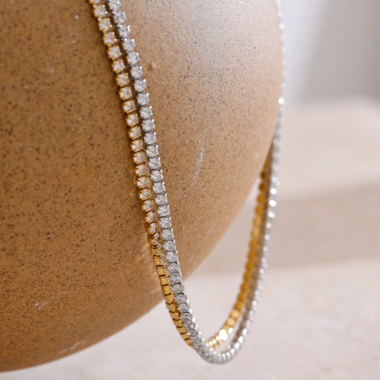 Elyra Zirconia Chain Necklace