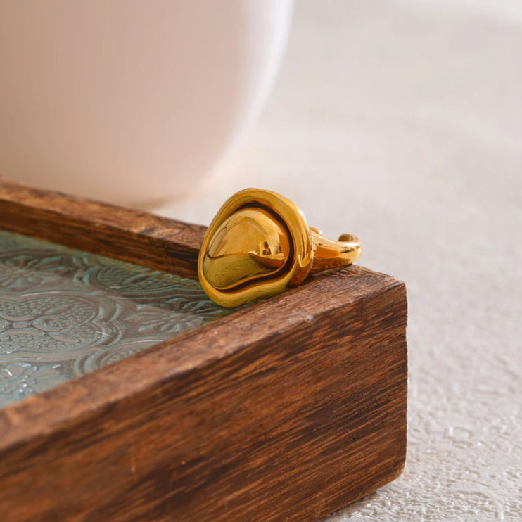Golden Heart Ring