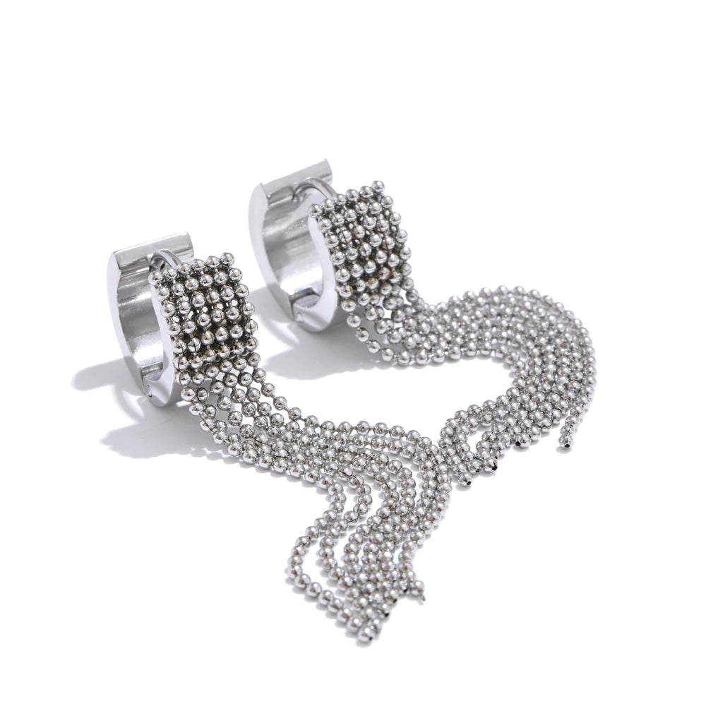 Nova Tassel Chain Drop Earrings