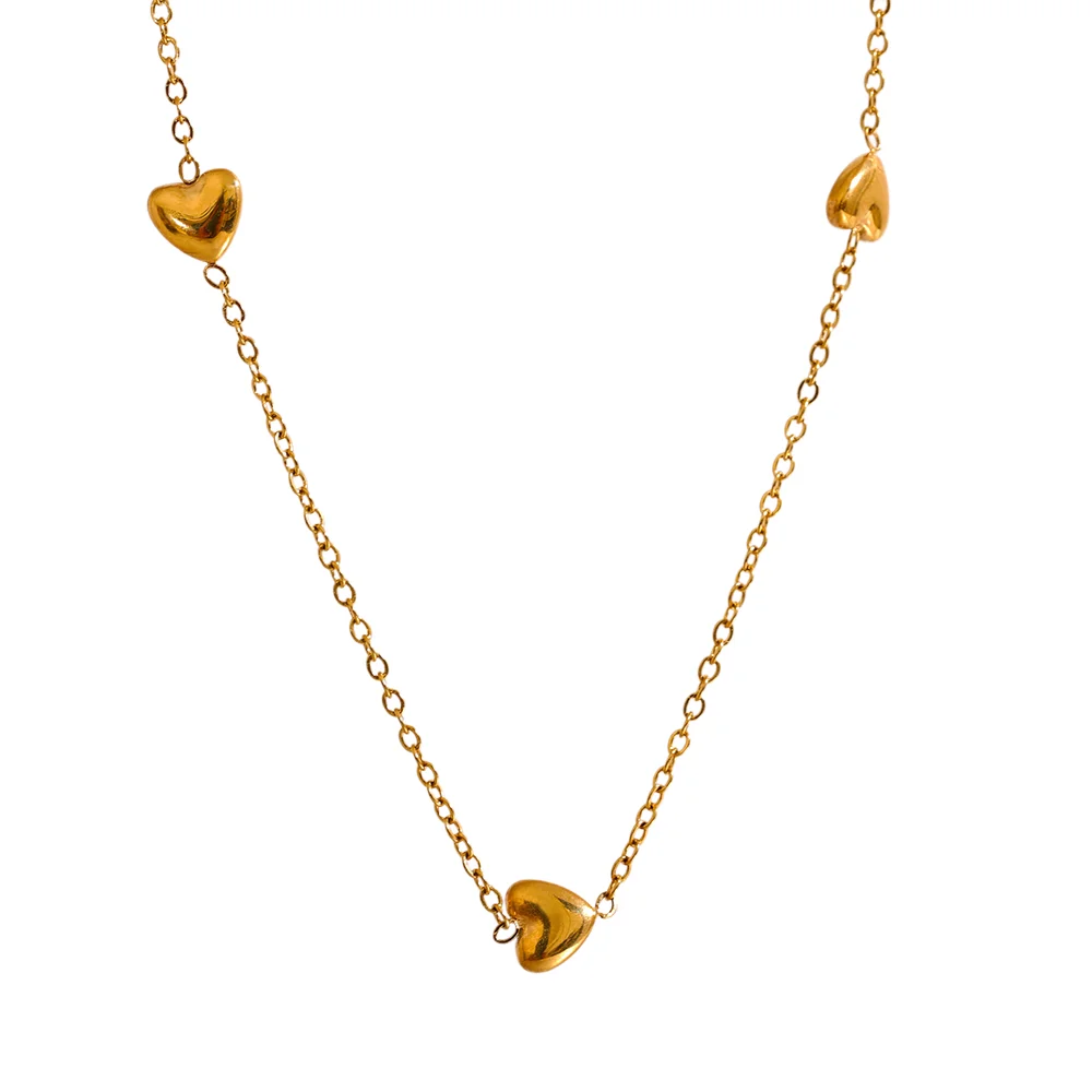 Delicate Heart Chain Necklace