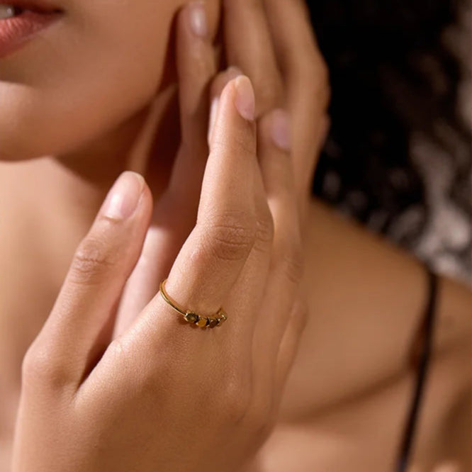 Square Beads Ring