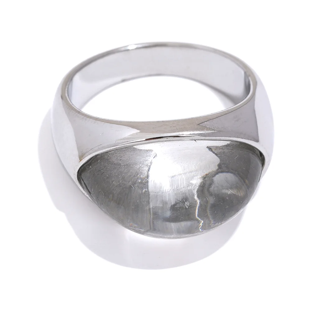 Geometric Resin Statement Ring