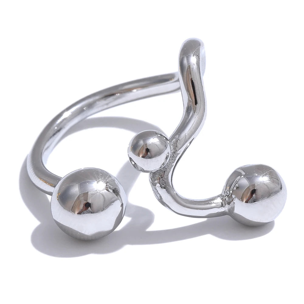 Adjustable Open Geometric Ring