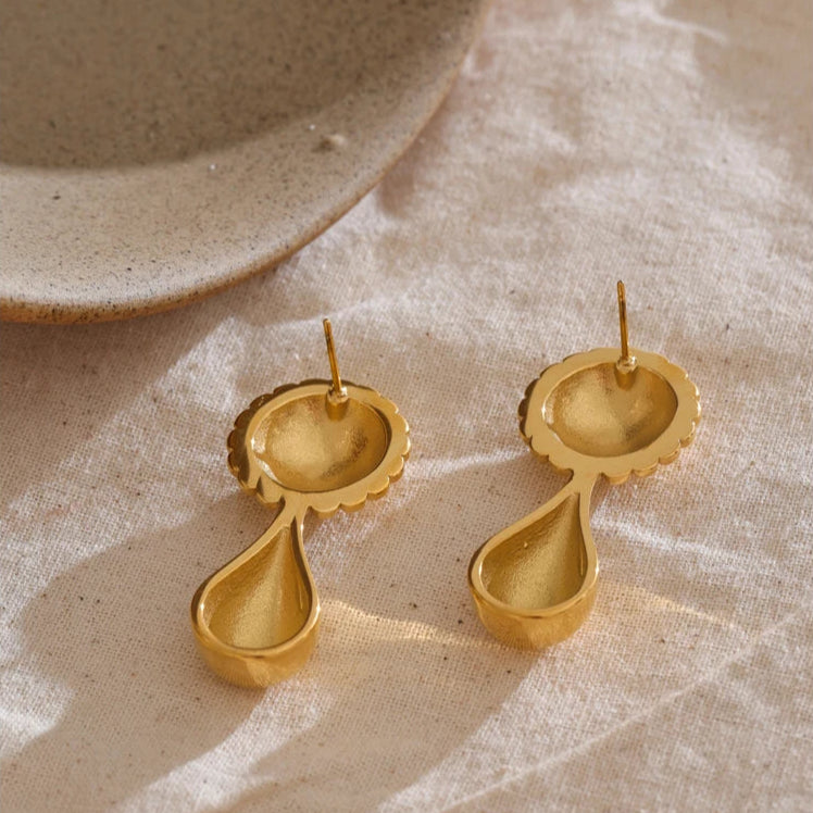 Water Drop Stud Earrings