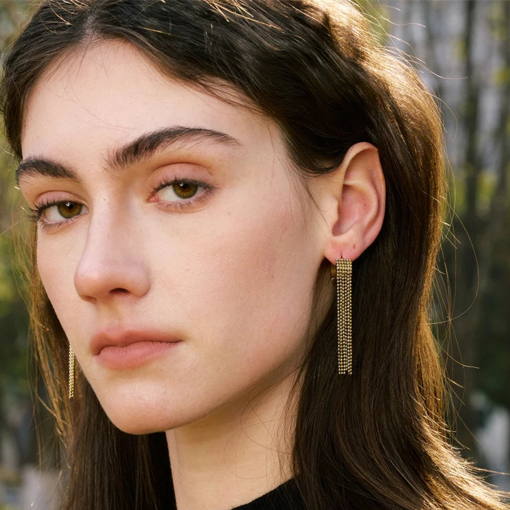 Nova Tassel Chain Drop Earrings