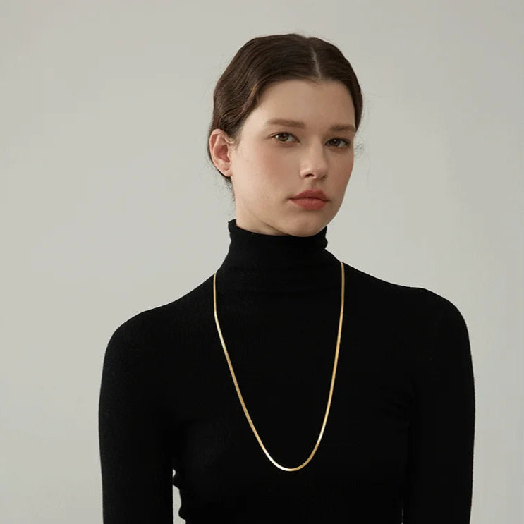 Flat Snake Chain Necklace