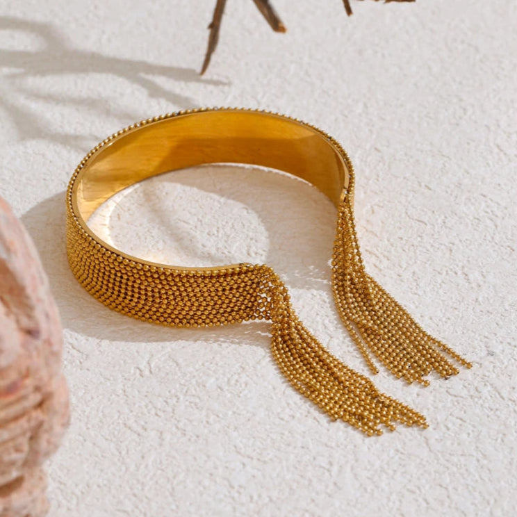 Vera Tassel Cuff Bracelet