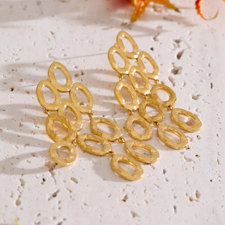 Geometric Drop Dangle Statement Earrings