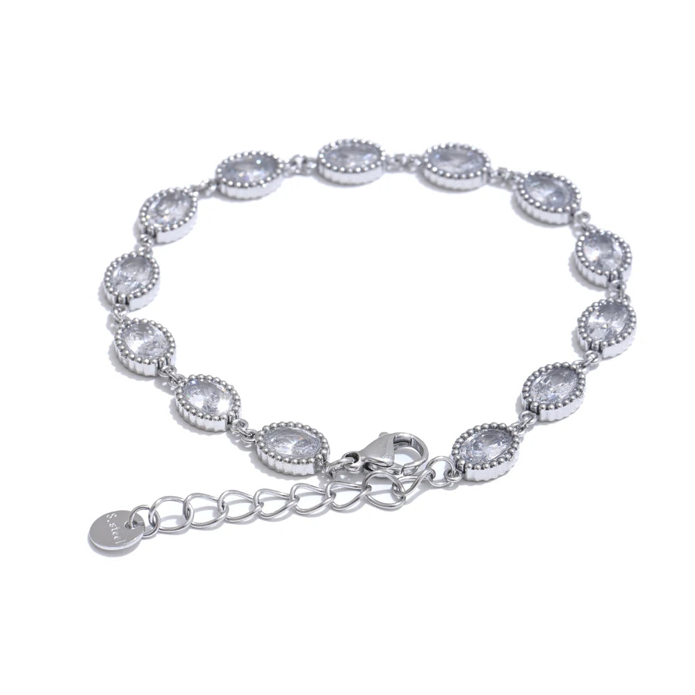 Oval Link Bracelet & Earring Set
