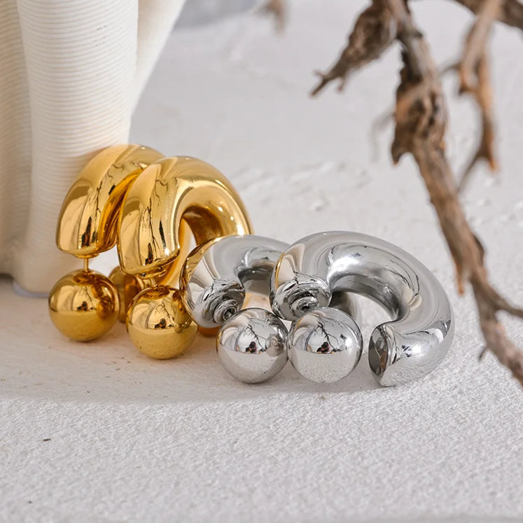 Nova C Hoop Earrings