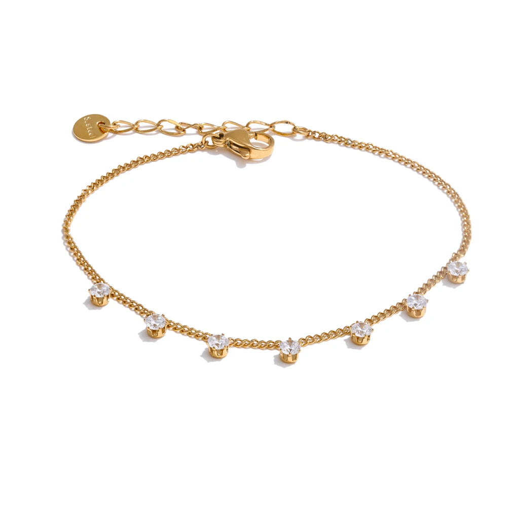 Luna CZ Chain Bracelet
