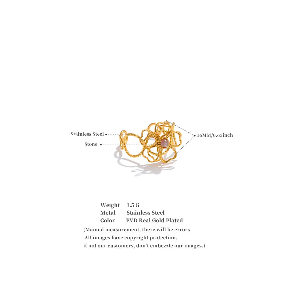Hollow Flower Ring