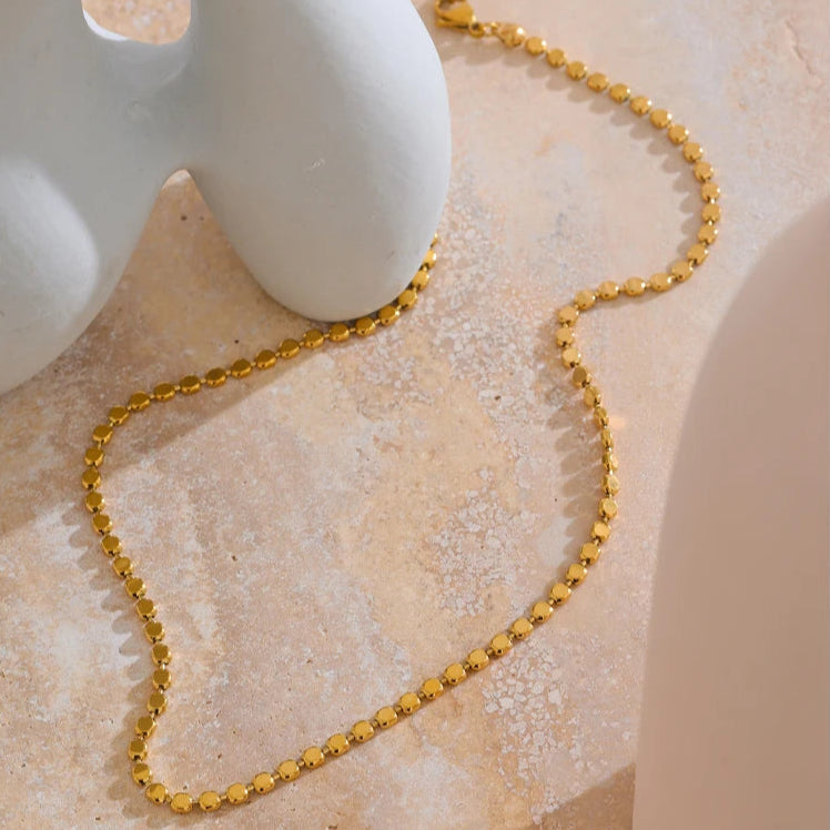 Cleo Bright Square Chain Necklace