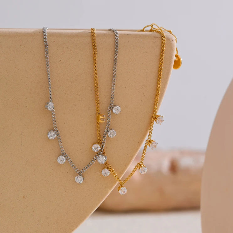 Luna CZ Chain Bracelet