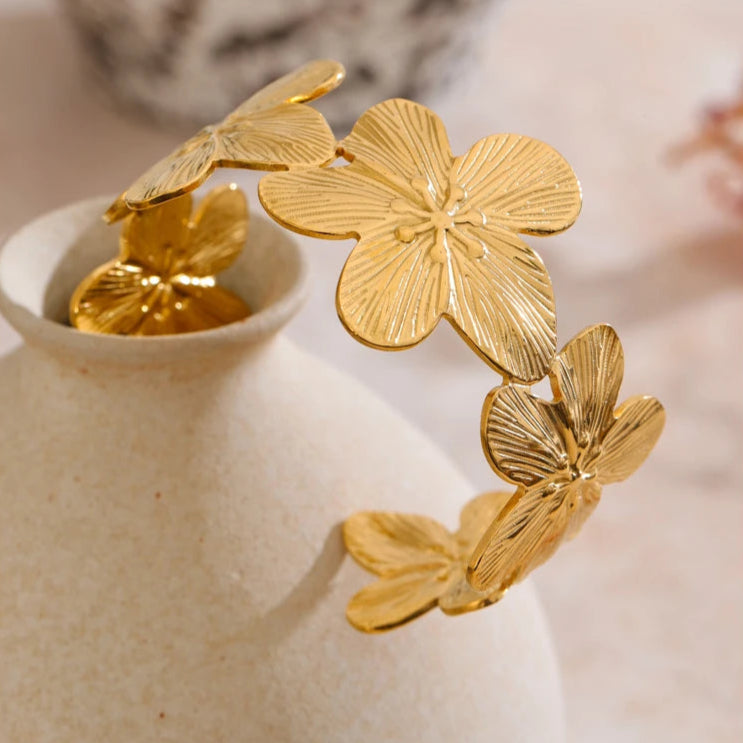 Flower Cuff Bracelet