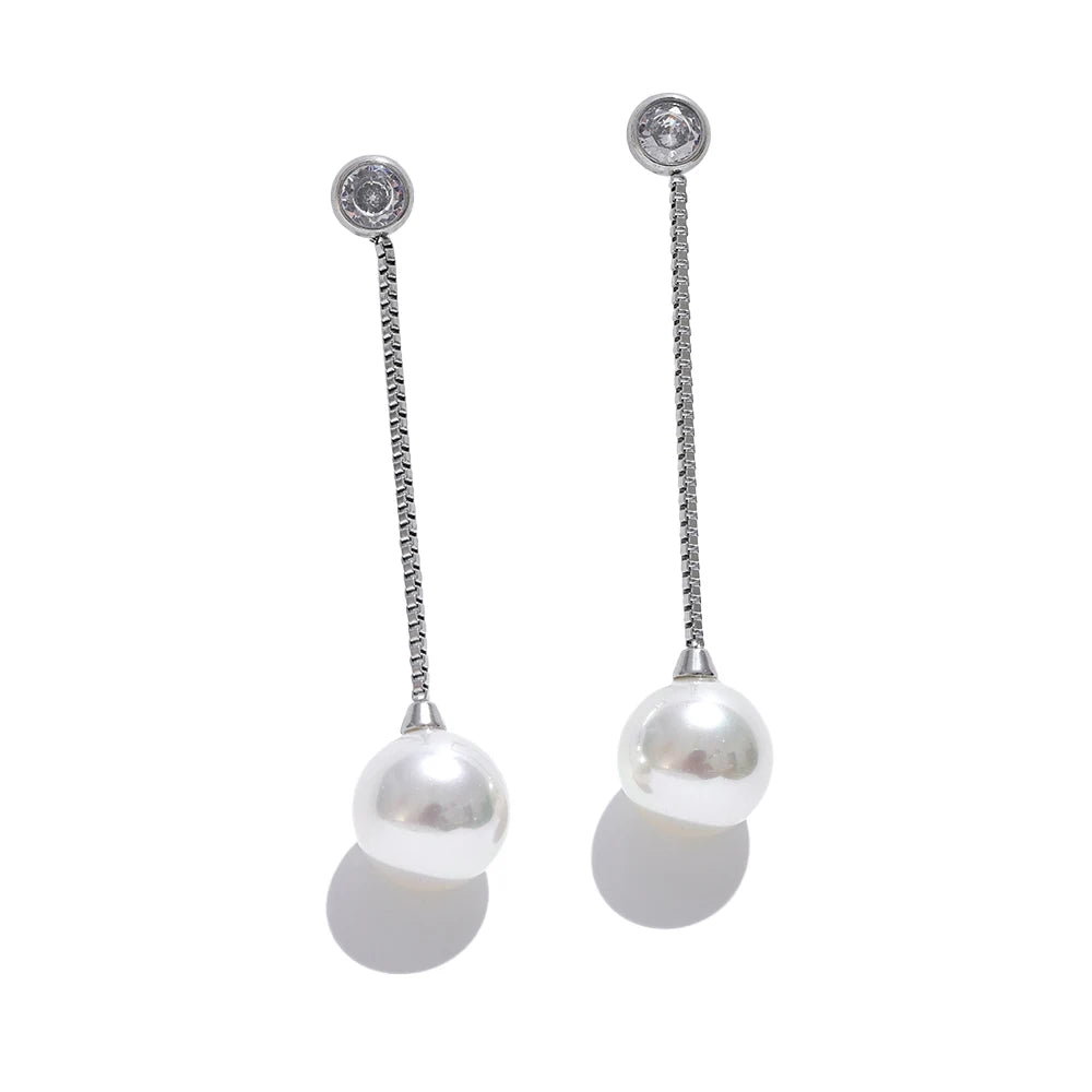 Long Chain Drop Earrings