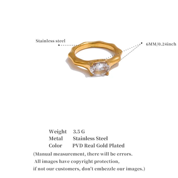 Golden Bling Statement Ring