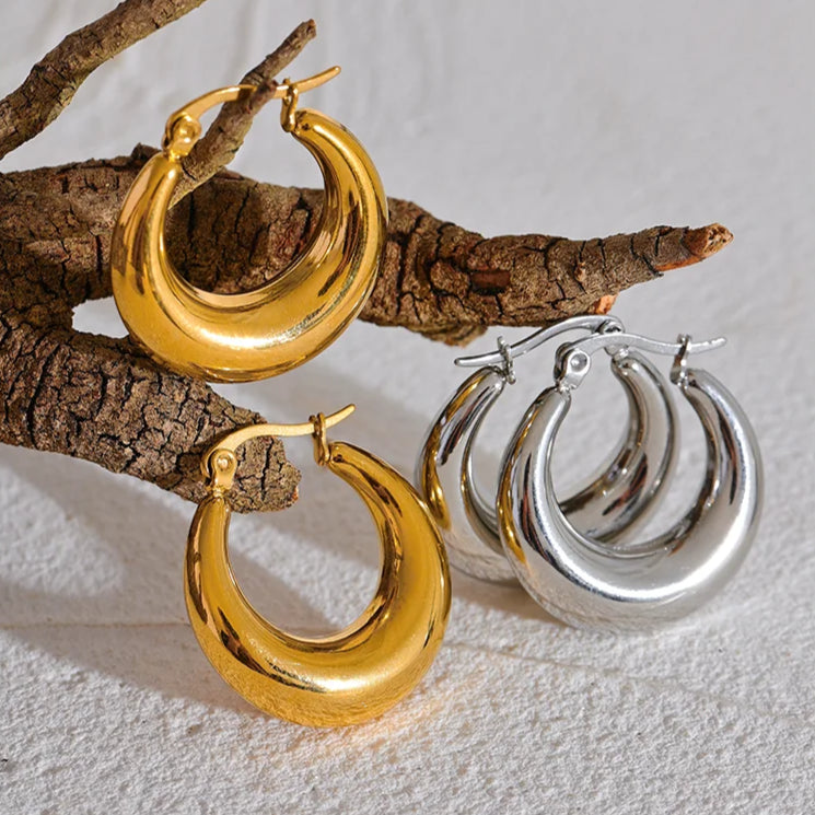 Geometric Hoop Earrings