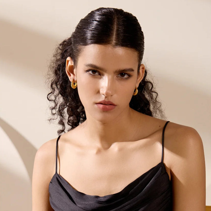 Heart Geometric Hoop Earrings