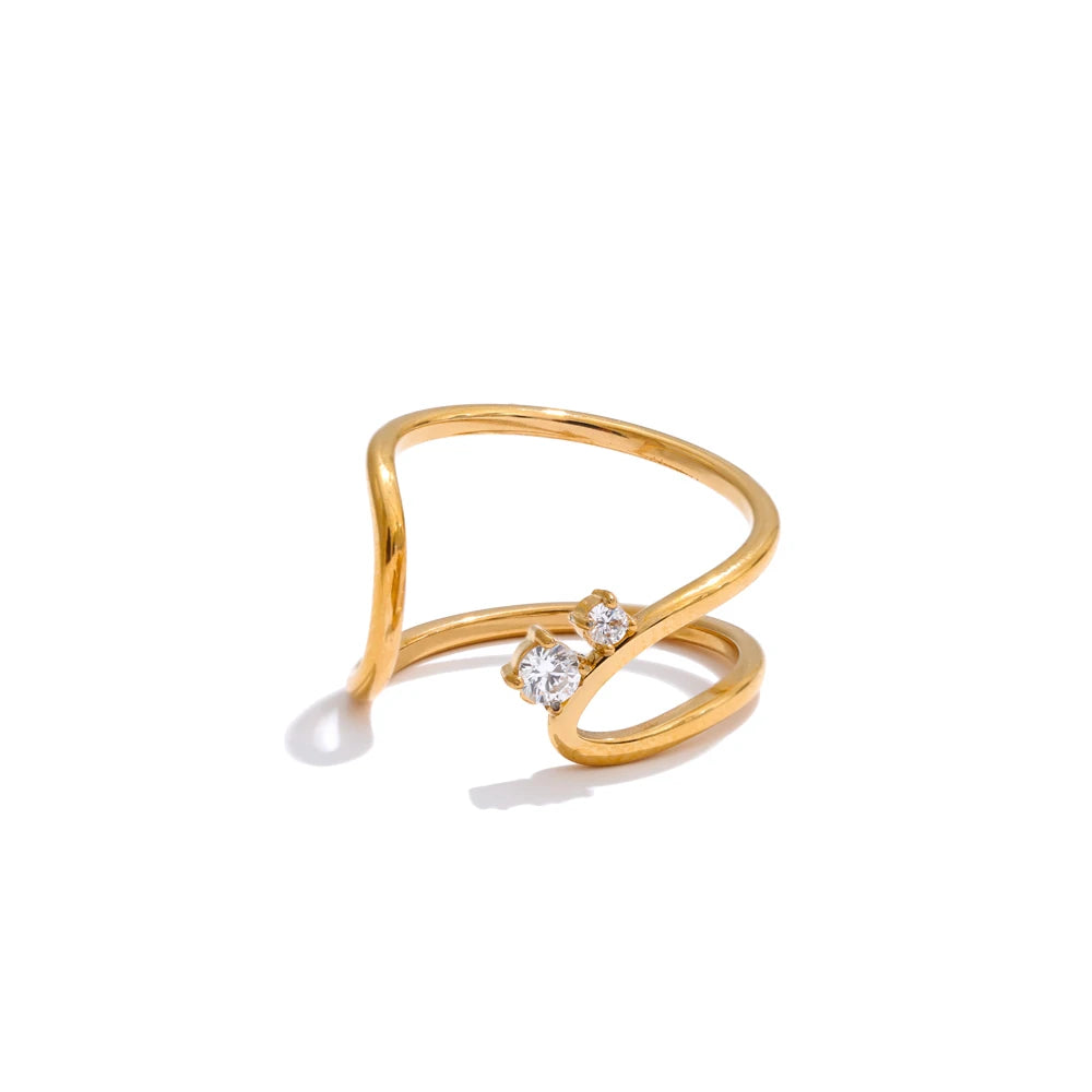 Chic & Romantic Zircon Ring
