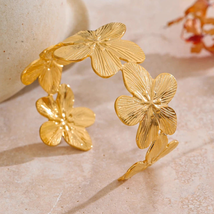 Flower Cuff Bracelet