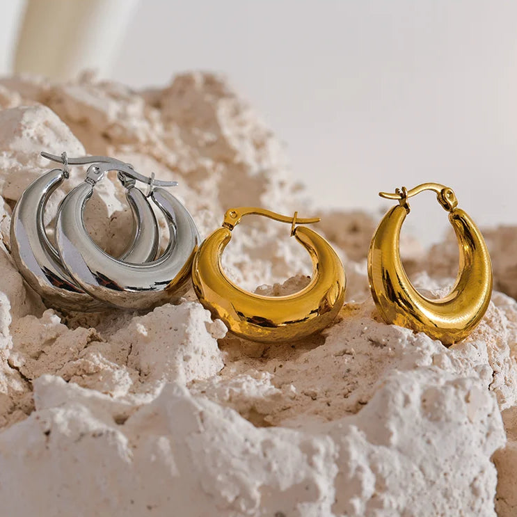 Geometric Hoop Earrings