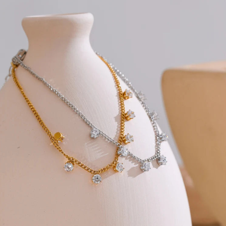 Luna CZ Chain Bracelet