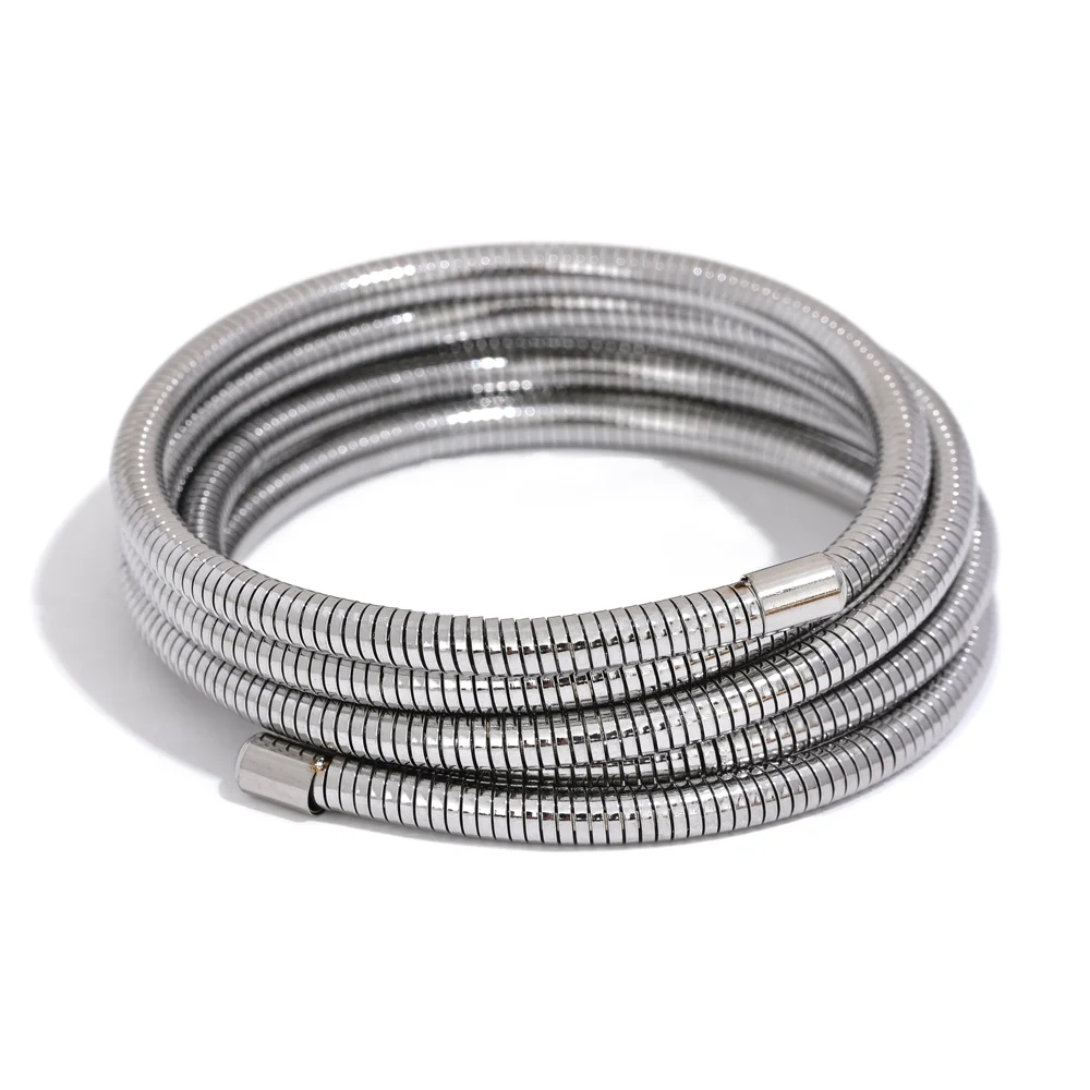 Stacked Multi-Layer Wrap Bangle