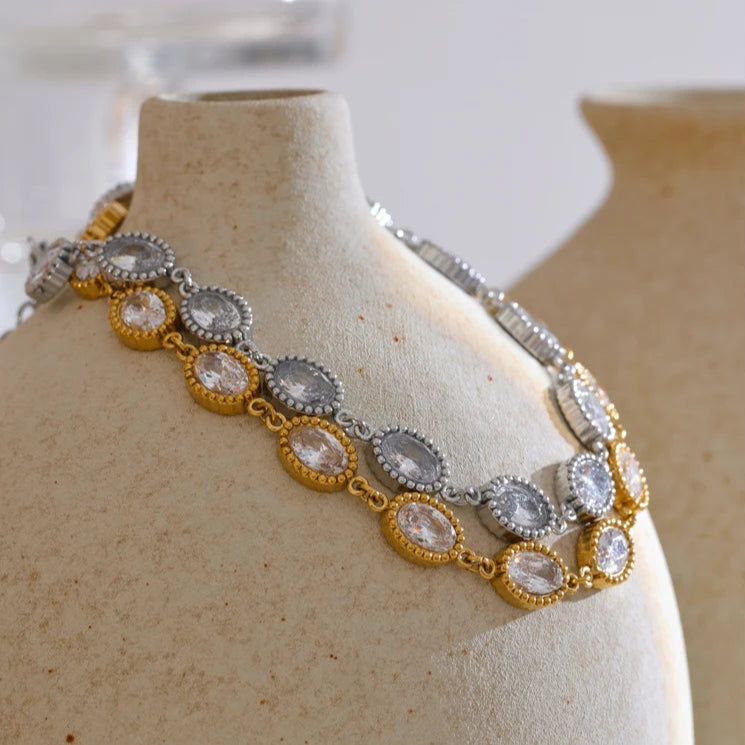 Oval Link Bracelet & Earring Set