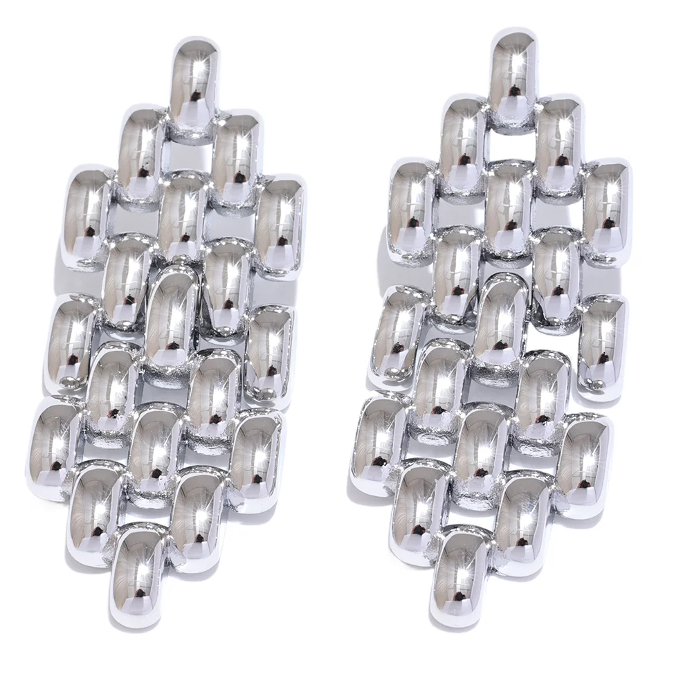 Geometric Chain Drop Earrings