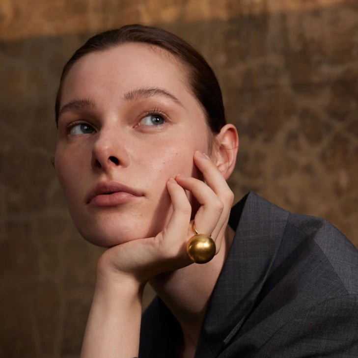 Bold Ball Adjustable Ring