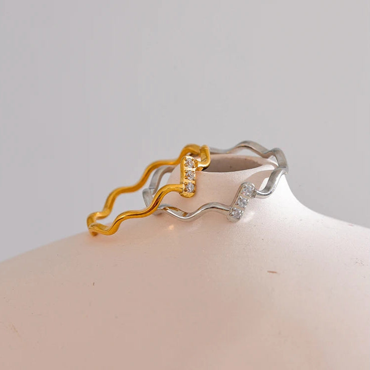 Minimalist Thin Cubic Zirconia Ring