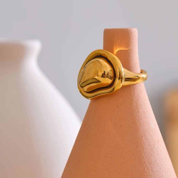 Golden Heart Ring