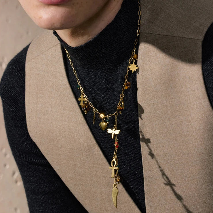 Natural Stone Pendant Necklace
