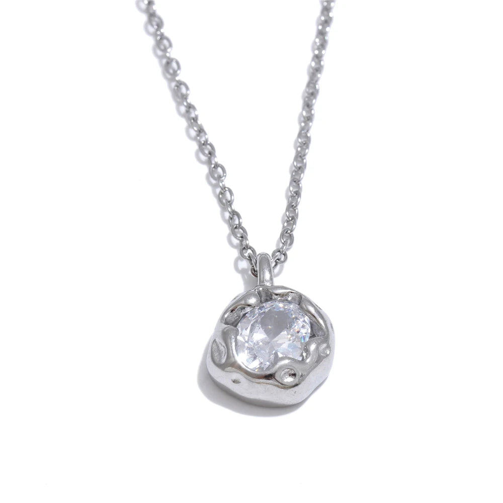 Cubic Zirconia Pendant Necklace