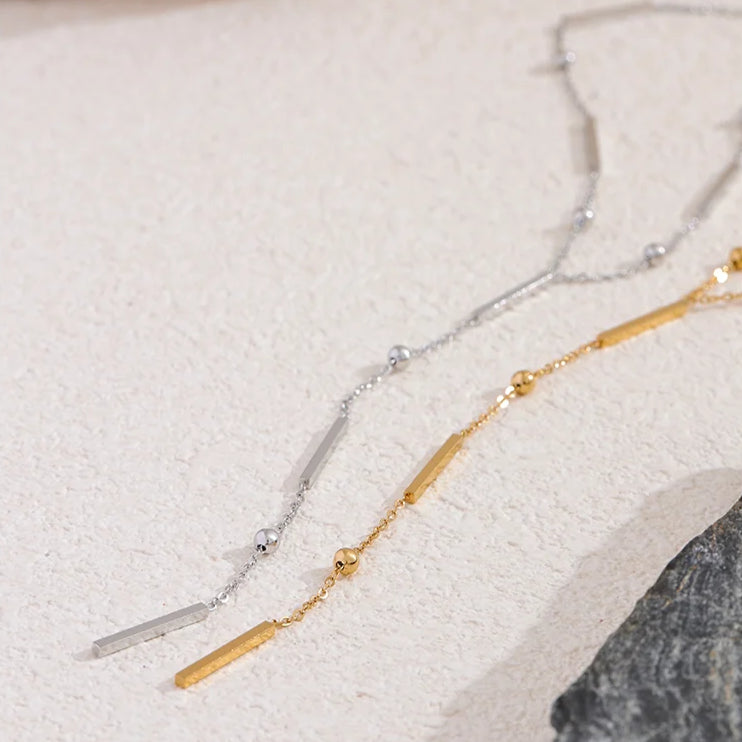Thin Gold Long Chain Necklace