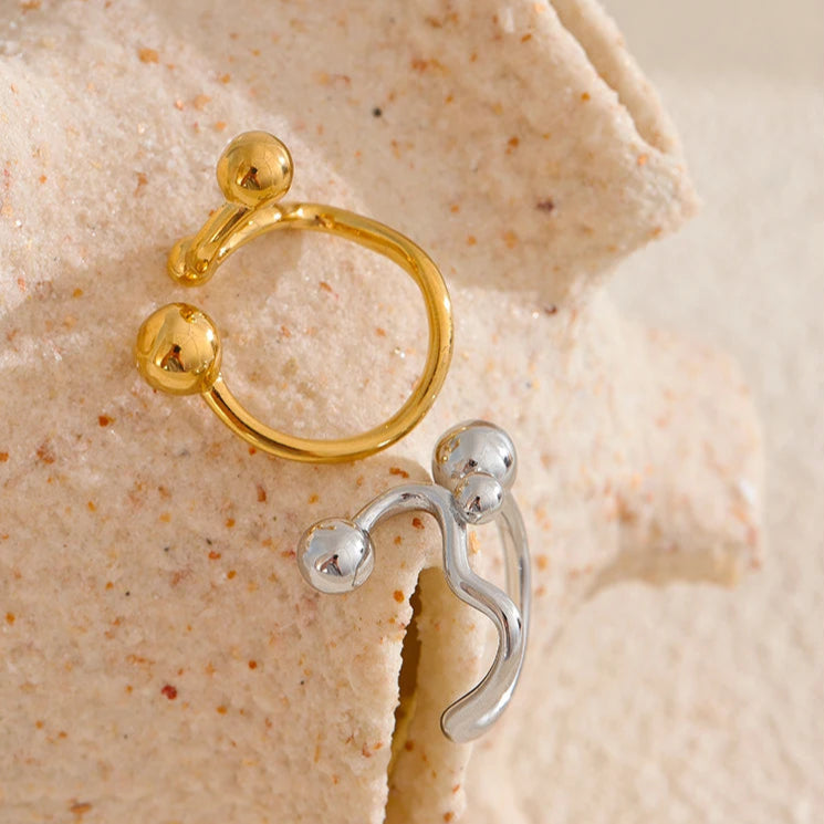 Adjustable Open Geometric Ring