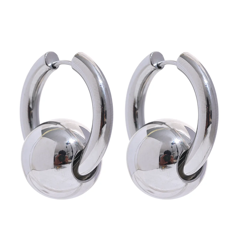 Luna Ball Hoop Earrings